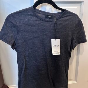 Theory Men's Charcoal Short Sleeve Tee